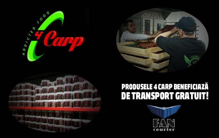 Transport gratuit pentru comenzile de boiliesuri 4Carp